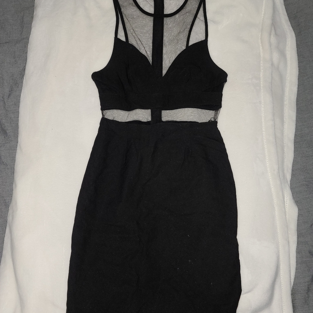 Tobi black mini dress